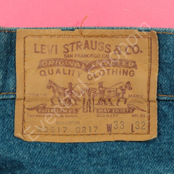 VIntage Levis Flare Jeans Mens 33 Blue 517 Orange Tab 70s Denim 80s USA - Picture 5 of 8